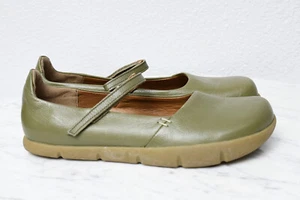 KALSO Dash Earth Wellness Olive Mary Janes Comfort Shoes Loafers Womens z 8.5 - Picture 1 of 9
