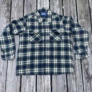 Vintage Pendleton Canyon High Grade Western Wear flannel Wool Board Shirt Large - Picture 1 of 6