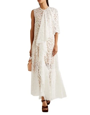 US$ 3.650. Vestido de noiva de renda STELLA McCARTNEY IT46/L forrado de seda sobreposição de babado - Imagem 1 de 4