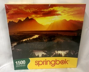 NUEVO ~ Rompecabezas Springbok "Golden Sunset" 1500 Piezas Rompecabezas 2009 Sellado - Imagen 1 de 8