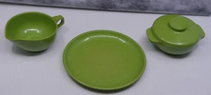 MCM HARMONY HOUSE MELMAC, CREMA DE MELAMINA, AZÚCAR Y PLATO, VERDE, CATALINA - Imagen 1 de 6