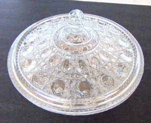 Vintage Clear Glass Candy Dish with Lid 5 HIGH 7 WIDE BEAUTIFUL - Picture 1 of 9