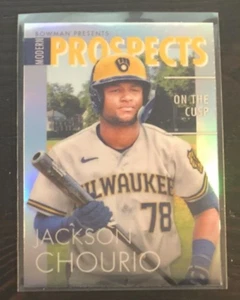 2023 Bowman Chrome Jackson Chourio Modern Prospects #MP-12 Brewers - Bild 1 von 2