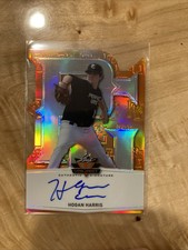 2014 Leaf Valiant Draft Perfect Game Orange AUTO Hogan Harris/25