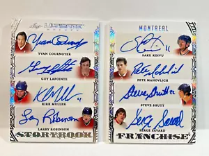 2023 LEAF ULTIMATE LAPOINTE COURNOYER KOIVU SAVARD MAHOVLIC + AUTO #/2 CANADIENS - Picture 1 of 3