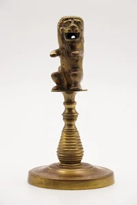 19th Century Continental Lion Brass on Stand - Picture 1 of 12