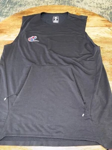 On Cloud Mens black medium Training Tank T Sleeveless Top Zip Pocket Lightweight - Picture 1 of 10