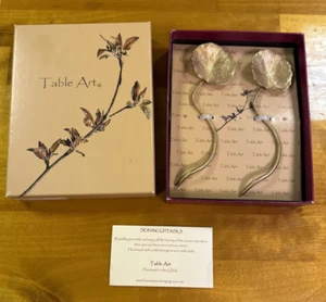 Tischkunst von Michael Michaud Kapuzinerkresse Löffel mit Box 2er Set in einwandfreiem Zustand - Bild 1 von 18