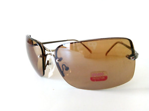 Vintage Italy Design Unisex Adults Sunglasses Brown Lenses