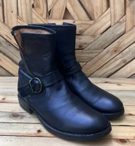 Botas al tobillo FIORENTINI + PANAKER Eli Eternity Cuero Negro Talla EUR 38/US8 - Imagen 1 de 13