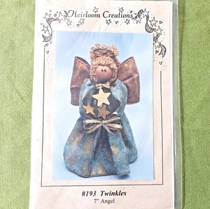 Heirloom Creations Sewing/Craft Pattern #193 Twinkles 7" Angel Uncut - Picture 1 of 2