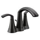 Moen 6172BL Glyde Matte Black Two-Handle High Arc Bathroom Faucet