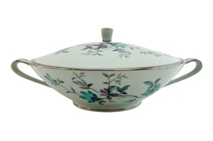 Noritake Lorene rund bedeckt Gemüsegeschirr gehandhabt #5764 ausverkauft - Bild 1 von 15