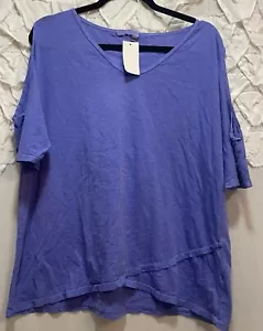 Top tunica donna Fresh Produce taglia small spalle fredde pervinca nuovo - Foto 1 di 12
