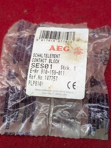 AEG SES-01, SES01 1 N.C. Pushbutton Contact Block. = to GE NOS - Picture 1 of 6