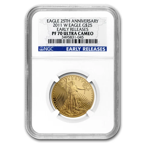 2011-W 1/2 oz Proof Gold American Eagle PF-70 NGC (ER) Cover