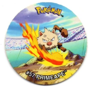 #57 PRIMEAPE POKEMON TAZOS LEAGUE TAZO 2002 MATUTANO CON LEVE DESGASTE - Imagen 1 de 2