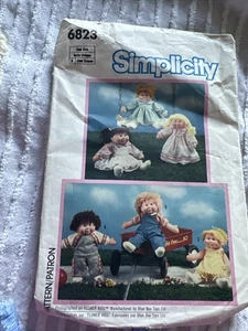 VTG Simplicity 6823 "Flower" Cabbage Patch Kids 16-18" Doll Clothes Pattern UNCT - Picture 1 of 4