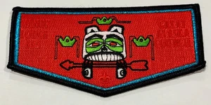 BOY SCOUT BSA OA NANUK LODGE 355 523 WESTERN ALASKA CHIEFS GIFT FLAP RARE - Picture 1 of 2