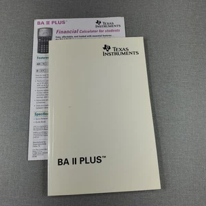 Texas Instruments BA II Plus 2004 Handbuch Taschenbuch - Bild 1 von 4