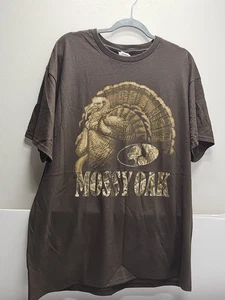 (2) Mens Size XL Short Sleeve  Mossy Oak Camo T-Shirts Grey And Brown Hunter - Picture 1 of 5