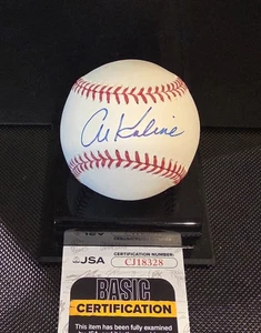 Al Kaline HOF Detroit Tigers Signed Autographed ROMLB Baseball JSA coa - Picture 1 of 3