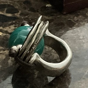 UNO DE 50 großer grüner Marmor. Ring Statement Größe 6 - Bild 1 von 7