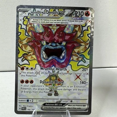 Pokemon - Heartflame Mask Ogerpon ex - 192/167 - Twilight Masquerade Near Mint - Image 1 of 4
