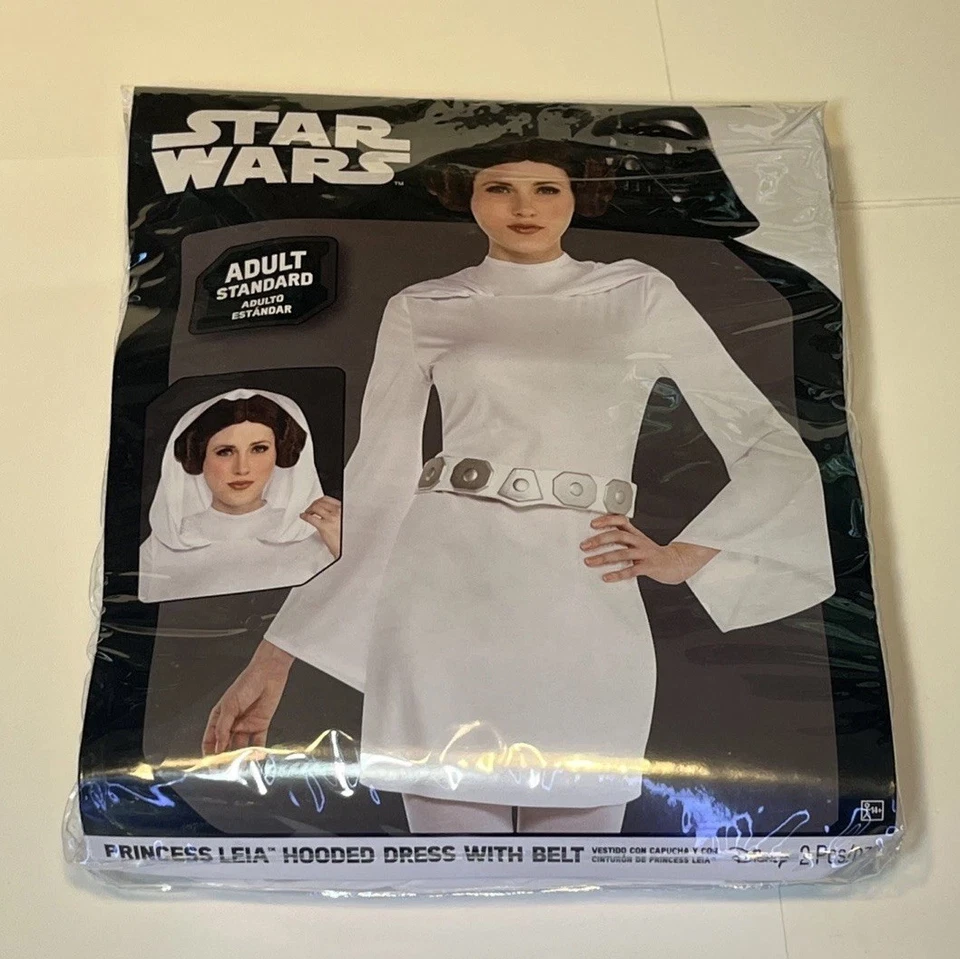 Vestido com Capuz Star Wars Princesa Leia com Cinto USADO Adulto Feminino Até 12 - Imagem 1 de 3