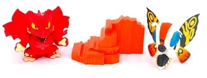 2013 Toho Bandai Godzilla Chibi Red Destroyah Vs Mothra Figures 2.5" - Picture 1 of 6