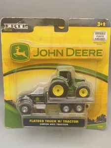 JOHN DEERE FLATBED W/TRACTOR 1/64 ERTL FARM COUNTRY NIP RARE HARD TO FIND RARE - Picture 1 of 4