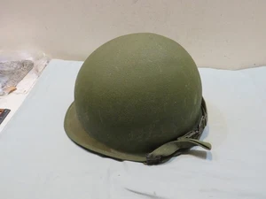 Casco vintage 1966 Vietnam Ingersoll M1 1-6673 sello térmico con forro - Imagen 1 de 14