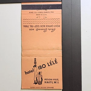 Hotel Ibo Lele Petion-Ville Haiti Vintage Resort Matchbook - Foto 1 di 3