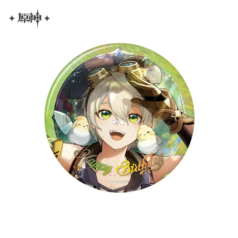 miHoYo Genshin Impact Bennett Badge Happy Birthday 2025 Pins Official Original - Image 1 of 1