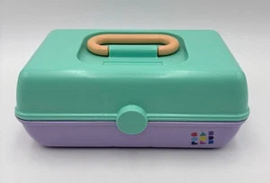 CABOODLES Pretty In Petite Retro Estuche Pequeño Organizador Espuma de Mar/Lila EE. UU. - Imagen 1 de 8