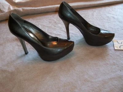 ZAPATOS PLATAFORMA CARLOS SANTANA MUJER 9M PLATÓNICOS TACÓN ALTO GRIS METALIZADO Foto 1 de 4