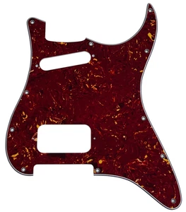For Fender US 11 Hole HS Replacement Style Guitar Pickguard 4 Ply Red Tortoise - Picture 1 of 5