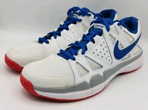 Nike Air Vapor Advantage 599359-109 Blanco/Azul Entrenadores de Cancha Para Hombre UK11 NUEVO - Imagen 1 de 12