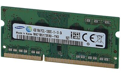 Memoria RAM SODIMM Samsung 4GB PC3L-12800S DDR3L 1600MHz • 12€