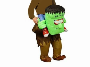 Erwachsene aufblasbares Frankenstein-Kostüm Halloween Monster Kostüm - Bild 1 von 1