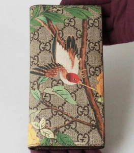 Gucci Tian Long Wallet GG Supreme/Leather Print Foldable Card Holder/Wallet - Bild 1 von 12