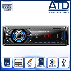 Individual din Coche Radio Estéreo Mechless Mp3 Fm Cabeza Unidad Bluetooth A2DP - Imagen 1 de 17