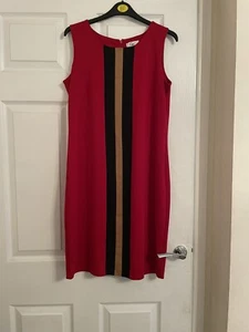 Ladies Red Panel dress , Klass, Uk10 - Picture 1 of 7