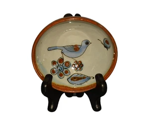 KEN EDWARDS Original Vintage Signed El Palomar Ceramic Mexico Pottery Bird Bowl - Picture 1 of 12