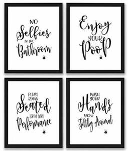 Quotes and Sayings Art Prints | Set of Four Photos 8x10 Unframed | Grea New - Picture 1 of 7