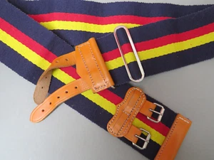 British Army Military 15th / 19th The King's Royal Hussars Stable Belt Old Style - Bild 1 von 5