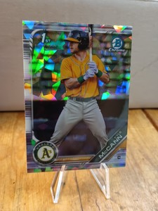 Kyle McCann 2019 Bowman Chrome Draft 1st Bowman Refractor Parallel  Oakland A's