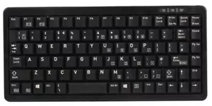 CHERRY - CHERRY G84-4100 Compact Keyboard Corded, USB / PS/2 Black - Picture 1 of 2
