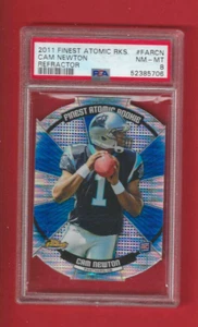 Topps Football Americain 2011 Finest Atomic RKS Refractor Cam Newton PSA 8 - Bild 1 von 2