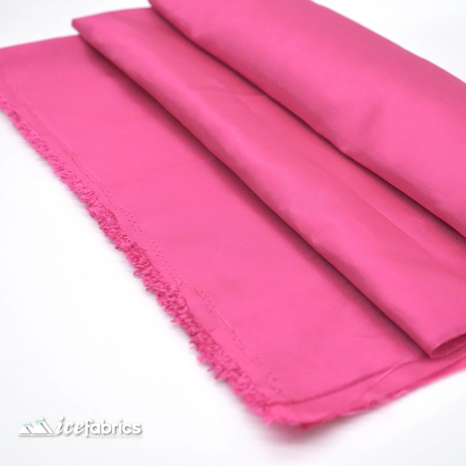 Tecido de tafetá rosa quente por jarda - Tecido de tafetá poli sólido - Decoração - Imagem 1 de 4